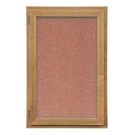 United Visual Products Outdoor Enclosed Combo Board, 42"x32", Satin Frame/Blue & Cork UVCB4232OD-BLUE-CORK